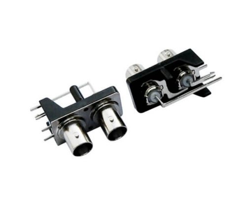 有線電視頭母頭彎式50歐姆射頻同軸PCB板端