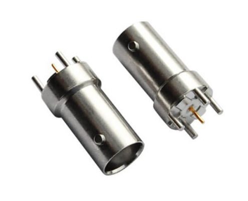 bnc直通母頭 射頻同軸鋅合金 PCB板