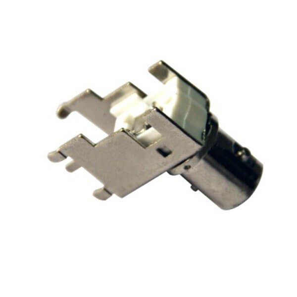 板端連接器PCB 彎式母頭鋅合金 BNC射頻同軸