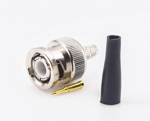 用于RG58/RG142的BNC連接器公頭直式接線壓接