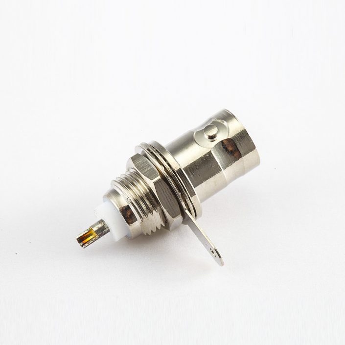 BNC 50歐姆母頭直式螺母安裝式座子 BNC 50歐姆母頭直式螺母安裝式座子