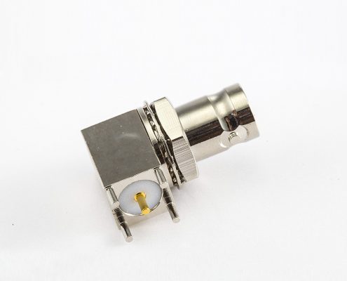BNC 50歐姆焊接母頭彎式PCB板的座子