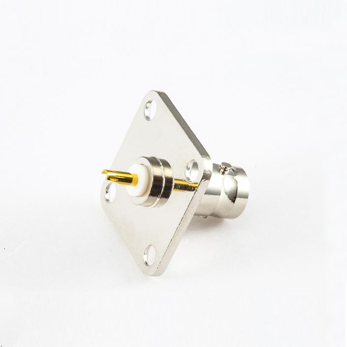 BNC連接器50歐姆母頭直式法蘭盤式座子 BNC連接器50歐姆母頭直式法蘭盤式座子