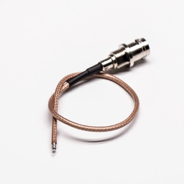 同軸線BNC母頭板后安裝穿墻式壓接