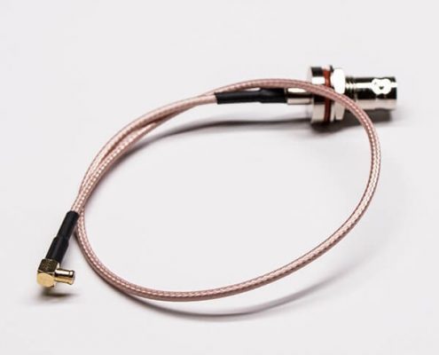 BNC頭同軸線(xiàn)母頭直式防水前鎖穿墻轉(zhuǎn)MCX彎式公頭