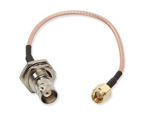 SMA 信號(hào)線RG316接BNC母頭轉(zhuǎn)SMA公頭天線專用