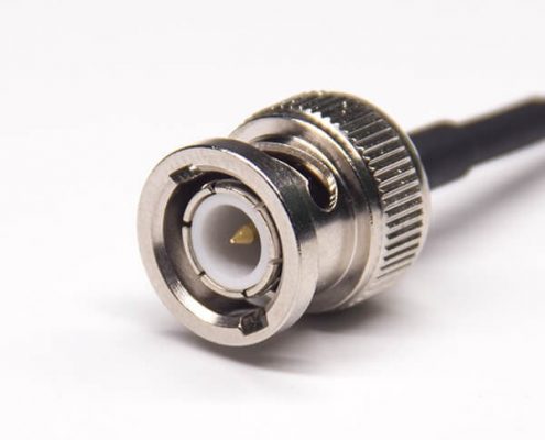 接口BNC大六角防水公頭50歐姆轉1.0/2.3公頭接RG316線