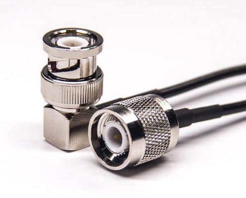 同軸電纜tnc接頭直式轉bnc彎公頭接RG174