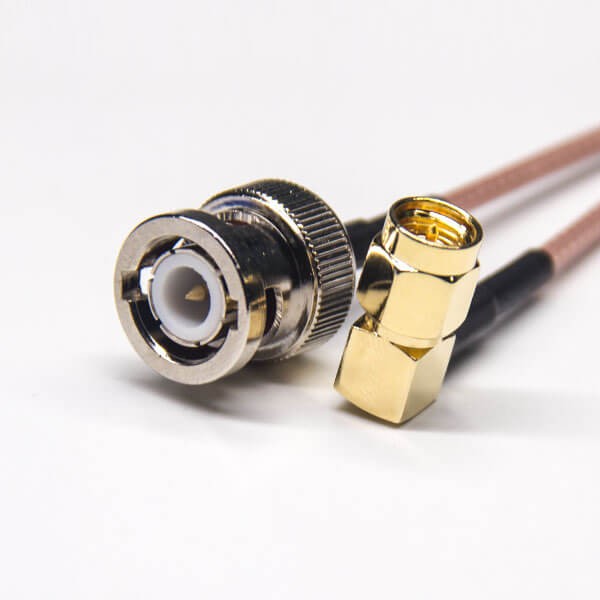 SMA轉BNC同軸線材SMA公頭90度轉BNC公頭180度接RG316