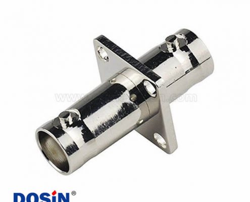 BNC母轉母雙通直通 高頻 帶法蘭盤 射頻轉接頭50歐姆